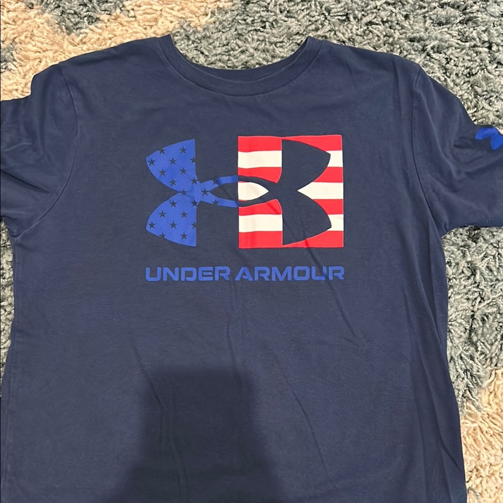 Under Armour Kids Patriotic Navy T-Shirt